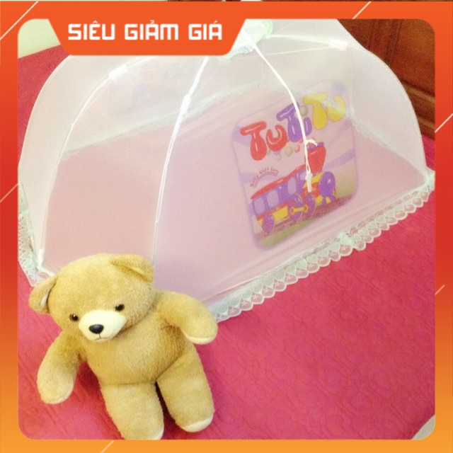 MÀN CHỤP CHỐNG MUỖI em bé hàng Việt Long KHUNG THÉP BỌC NHỰA CAO CẤP