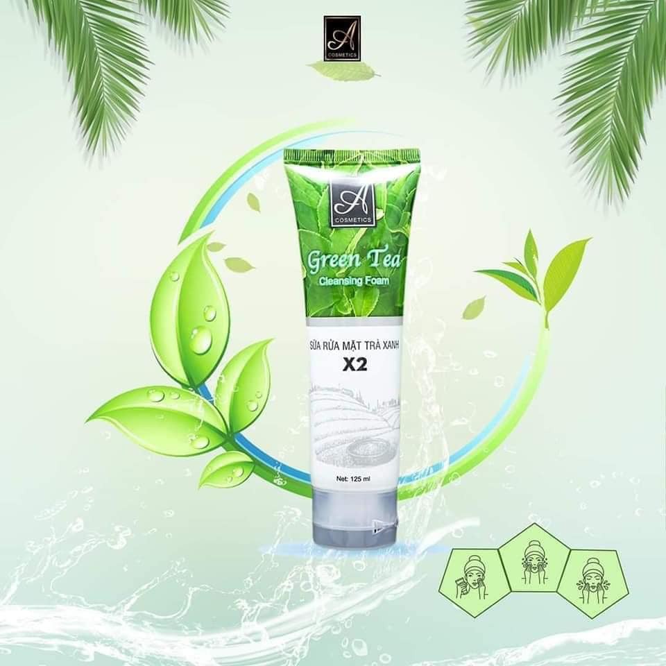 [Chính Hãng] sữa rửa mặt trà xanh x2 a cosmetics phương anh | BigBuy360 - bigbuy360.vn
