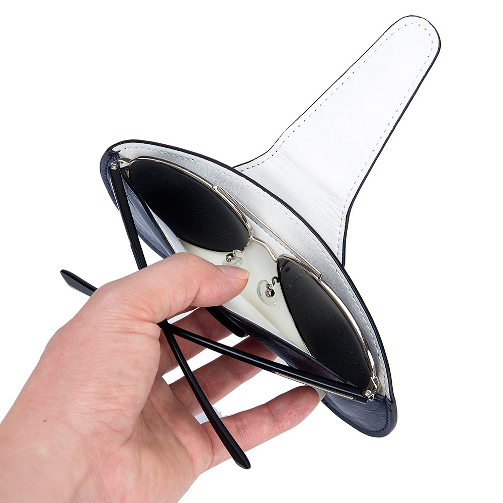 Túi Đựng Mắt Kính Bằng Da Bò Thật Phong Cách Retro