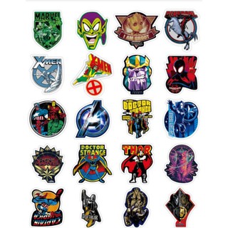 Set 100 tem dán - Marvel