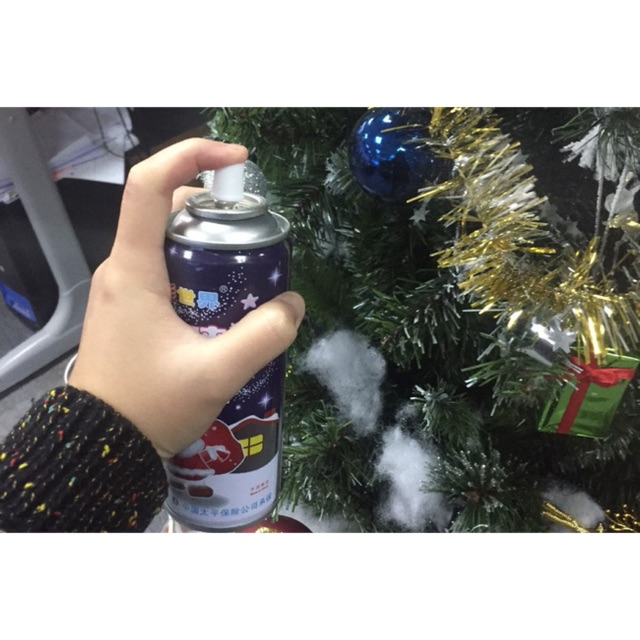 Bình xịt tuyết không tan trang trí Noel/ lọ tuyết xịt trang trí cây thông Noel giangsinh