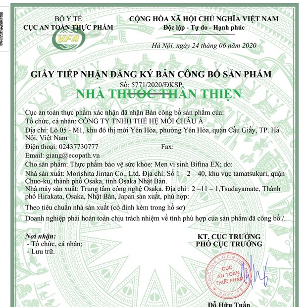 Men vi sinh Bifina EX – Giúp bổ sung vi khuẩn có lợi cho đường ruột, tốt cho hệ tiêu hoá, tăng cường sức đề kháng cho cơ