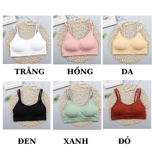 Áo Bra Tập gym - Bra Nữ 2 Dây Có Chữ Độc Lạ - Áo Ngưc Nữ 8156