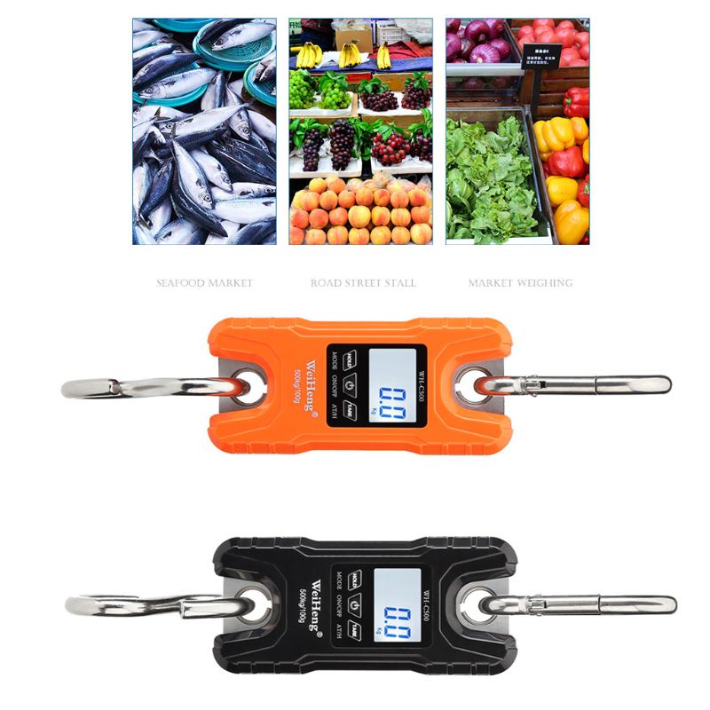 Cân Kỹ Thuật Số Cầm Tay 500Kg / 1000Lb Tiện Dụng Cho Câu Cá / Garage