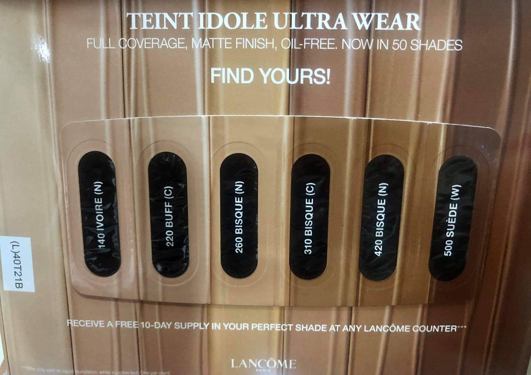 SAMPLE BẢNG TEST 6 MÀU KEM NỀN LAN COME TEINT IDOLE ULTRA WEAR