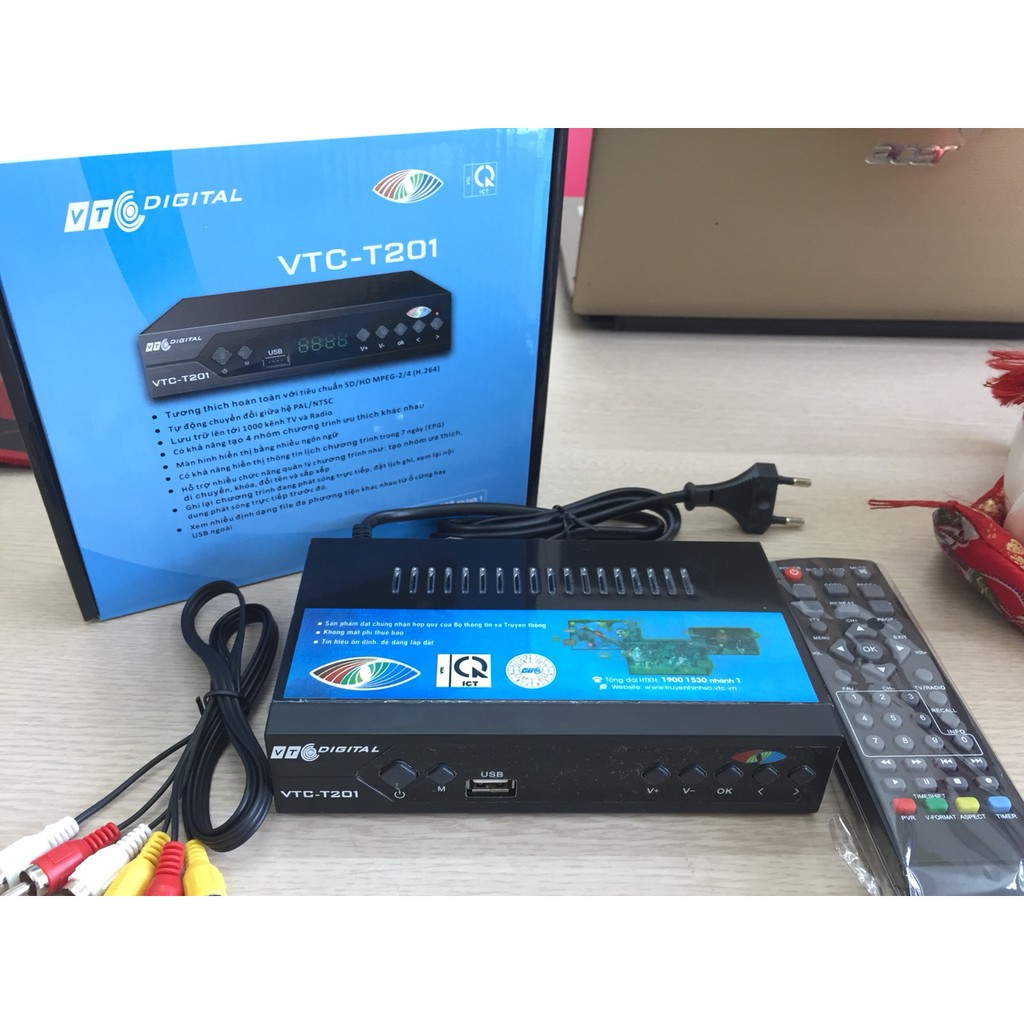 Đầu thu DVB T2 VTC T201 -  Xem truyền hình cực chất lượng cao hoàn toàn miễn phí