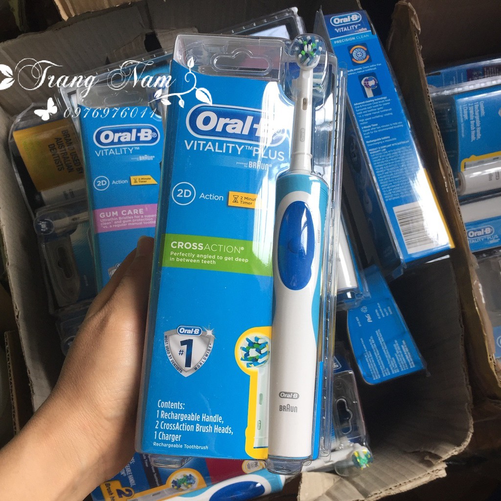 Bàn chải điện Oral B Vitality Plus đủ loại