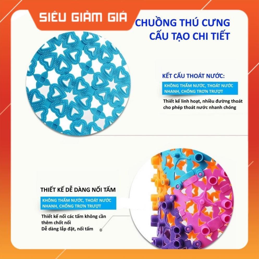 Tấm lót sàn chuồng chó, mèo chất liệu nhựa PVC nhiều màu  SIZE 30X30 cm