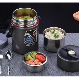 Hộp cơm giữ nhiệt PPCare 3 tầng 1,7L Japan - Home and Garden