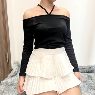 Áo Trể Vai Dài Tay Nữ