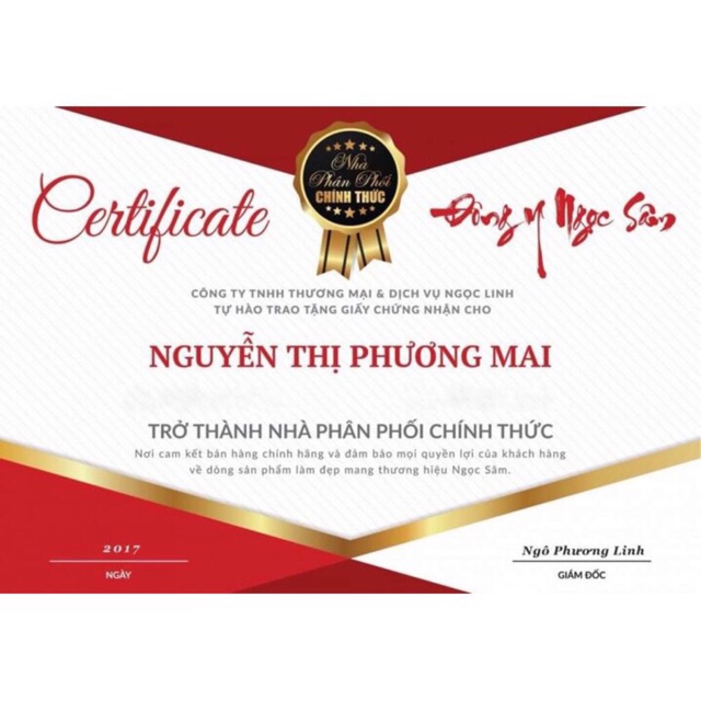 Mặt nạ ngọc sâm pha sẵn