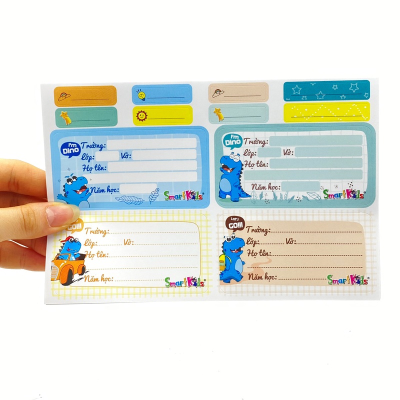 Nhãn Vở Smart Kid Dino LB03