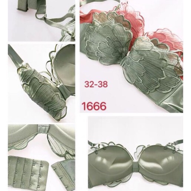 HÀNG XỊN GIÁ SỐC- ÁO LÓT ĐÚC PHỐI REN CÁNH HOA NÂNG NGỰC TẠO KHE