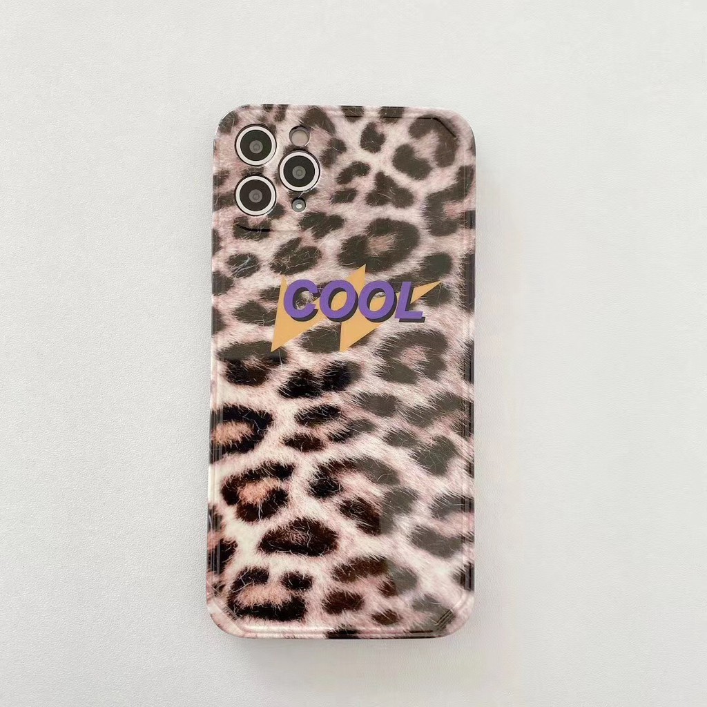 High quality IMD stereo image frame fashion leopard print soft case drop-proof explosion-proof iPhone case for iphone11 8 7 Plus X XS Max xr