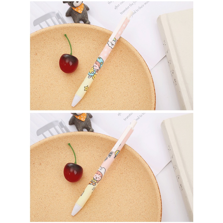 Bút Mực Nước Dạng Nhấn Hình Trà Trái Tim Cô Gái / Trà Xanh Sáng Tạo Có Độ Dày Cao Cho Học Sinh Ruột bút gel bút gel nhiều màu Bút bi bấm bút nhiều màu bút bi cute mực đen