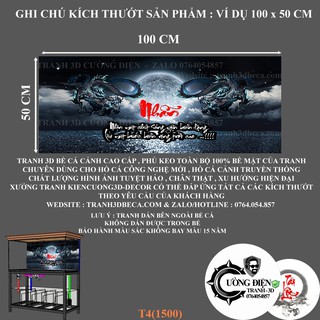 Tranh 3d dán bể cá trang trí bể cá nhiều kích thướt chọn lựa