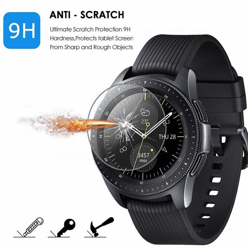 Set 3 kính cường lực 9H chống trầy chống nổ cho đồng hồ Samsung Galaxy 42mm 46mm