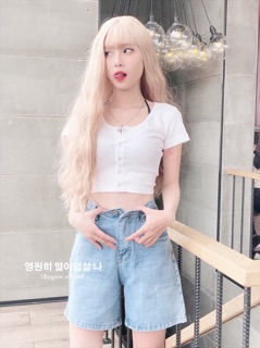 ÁO CROP NÚT BẤM ( BUTTON TOP)