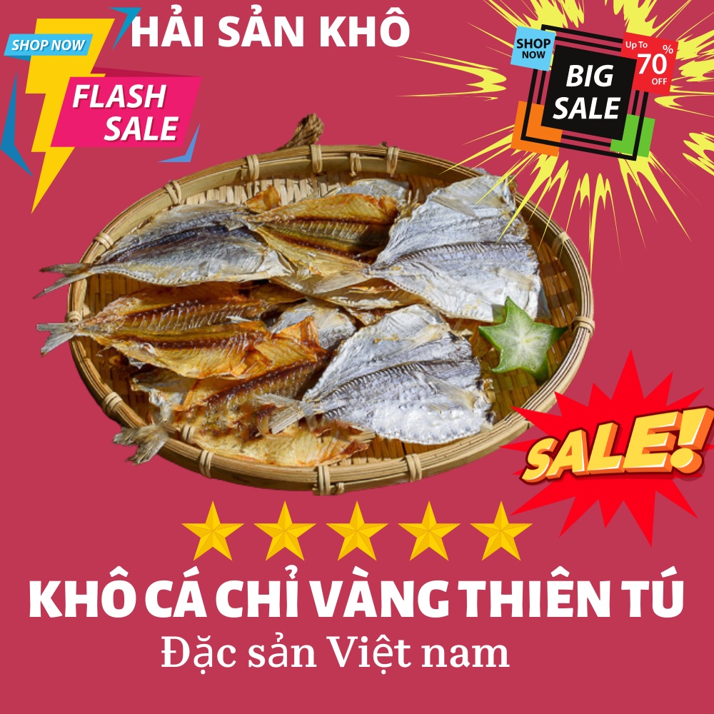 Hải sản khô , khô cá chỉ vàng loại hảo hạng,đặc sản cà mau,Cá Chỉ Vàng khô rút xương loại 1, thịt dai, ngọt và thơm