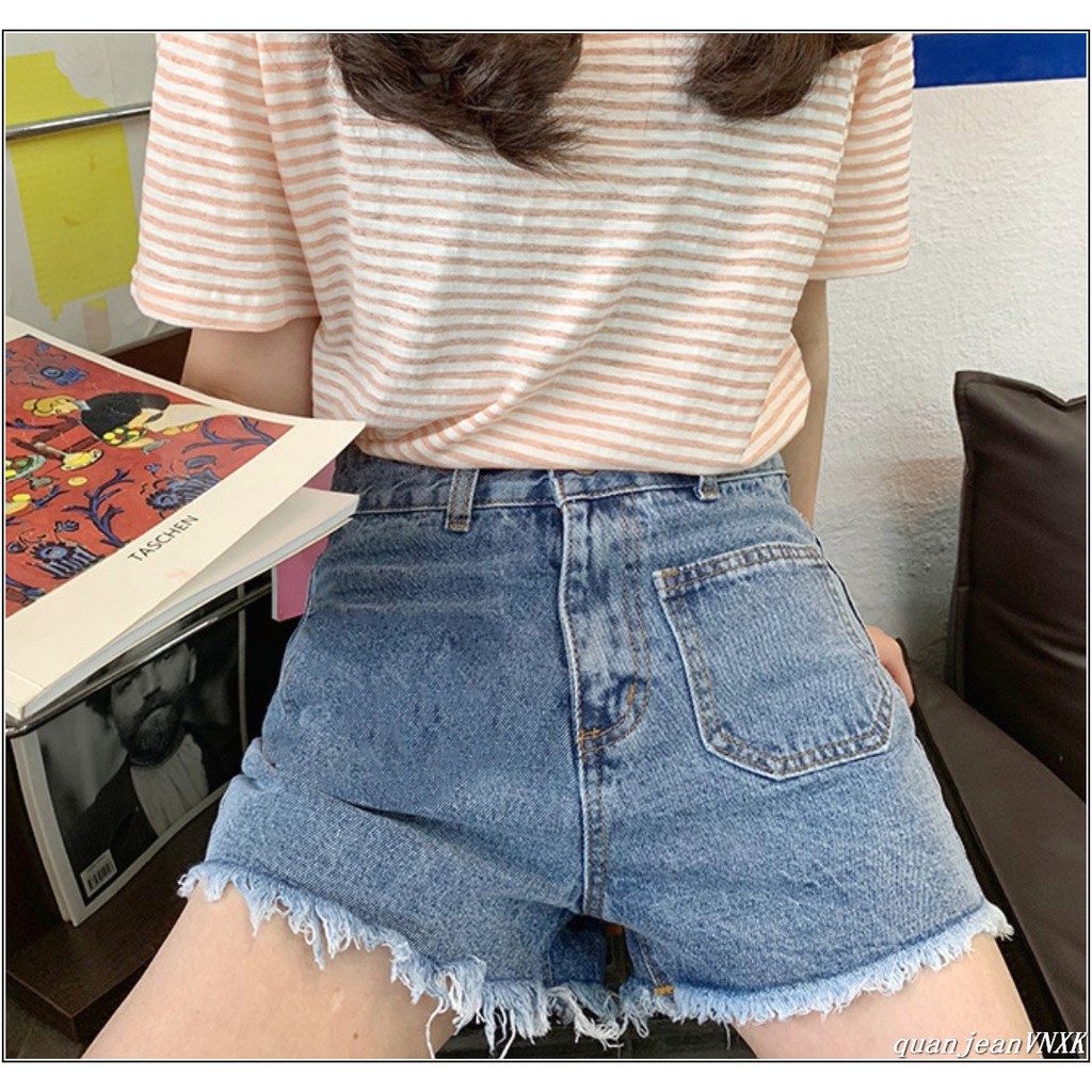 Quần short jean nữ TÚI BẦU 1 BÊN TB siêu đẹp thời trang -TB#12