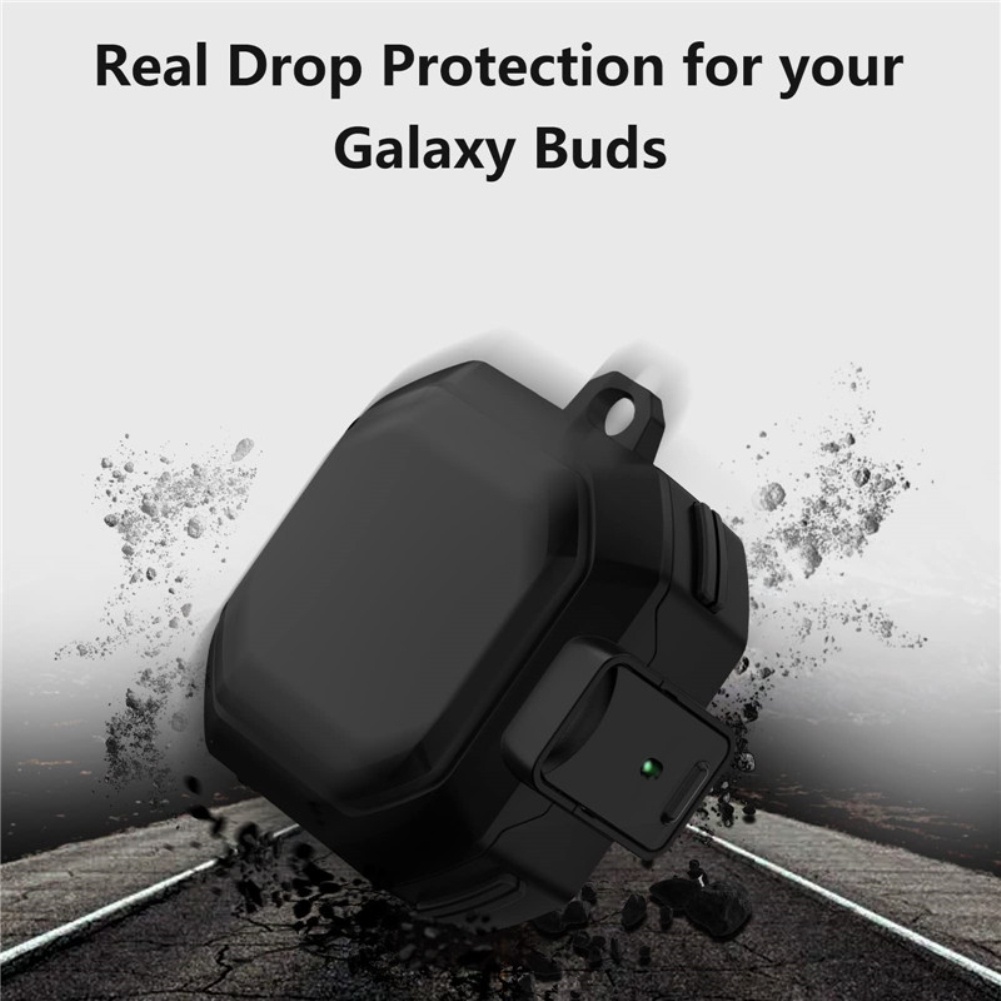 Cho samsung Galaxy Buds 2/Trực tiếp/Pro Hộp đựng tai nghe không dây/hộp đựng tai nghe chống sốc Galaxy có móc khóa màu xanh