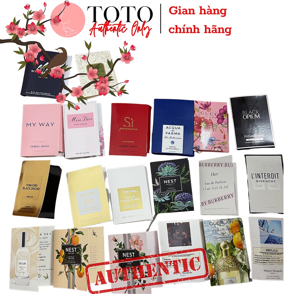 Nước hoa mini nam, nữ chính hãng thơm lâu TOTO Shop