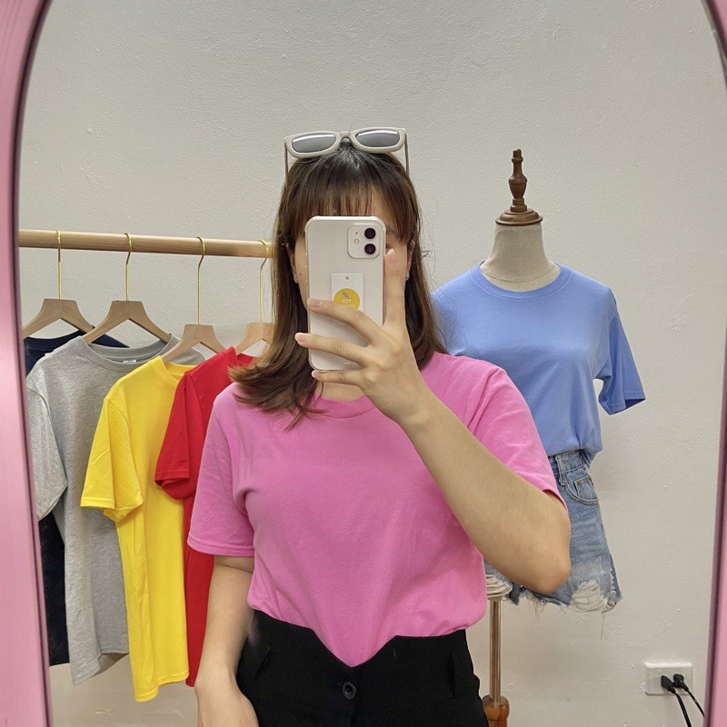 ✨BÁN SỈ✨Áo Thun Nữ , Cổ Tròn , Tay Ngắn , 100% Cotton Cao Cấp