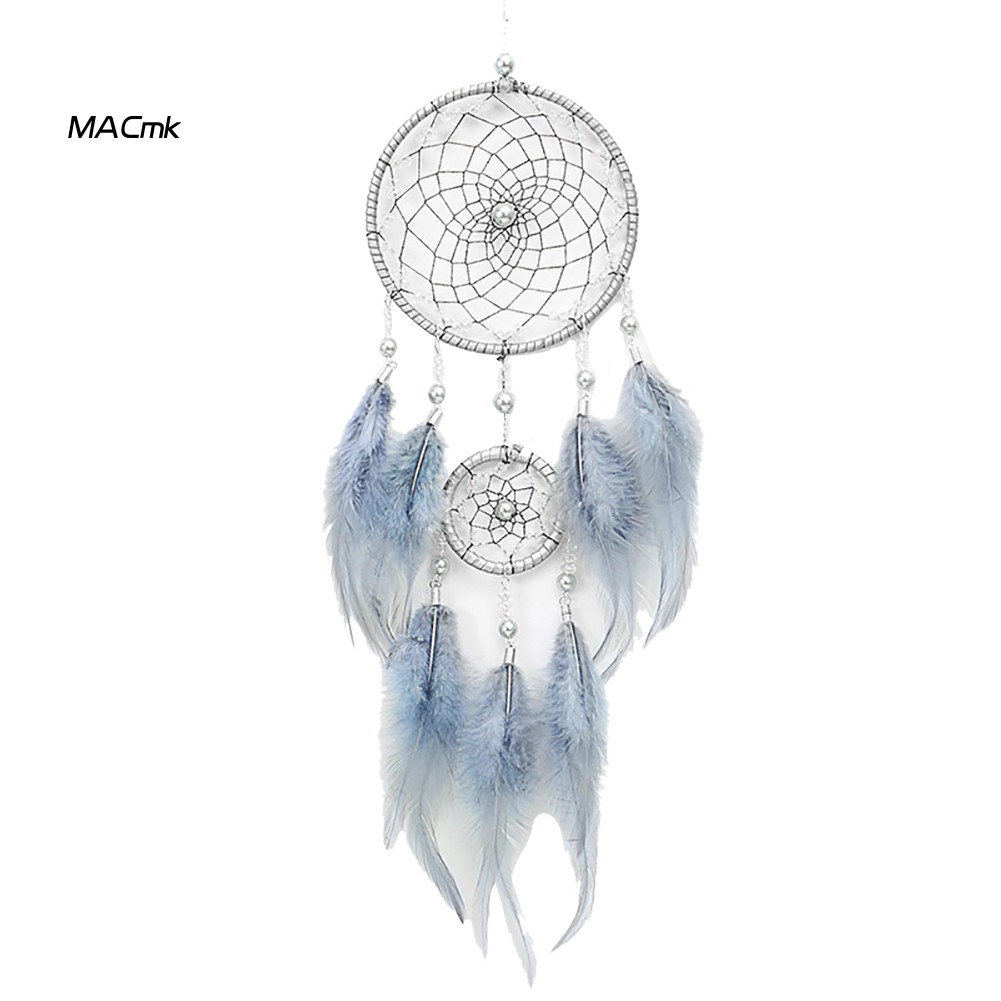 Dream Catcher Đính Lông Vũ Dùng Treo Trang Trí