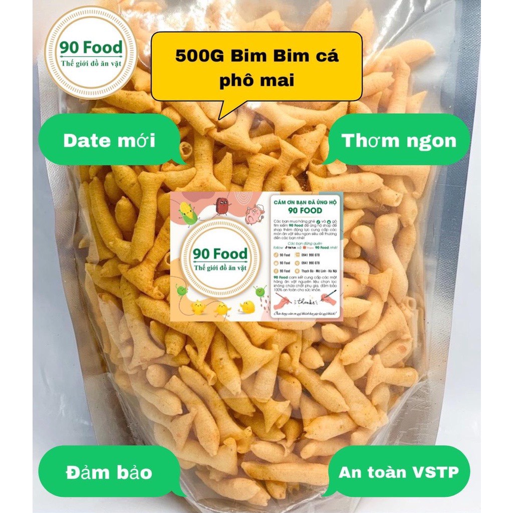Snack TÁ LẢ Bim Bim thập cẩm 90 Food túi Zip 500G - 1000G giòn tan thơm ngon nhức nách đồ ăn vặt đảm bảo VSATTP