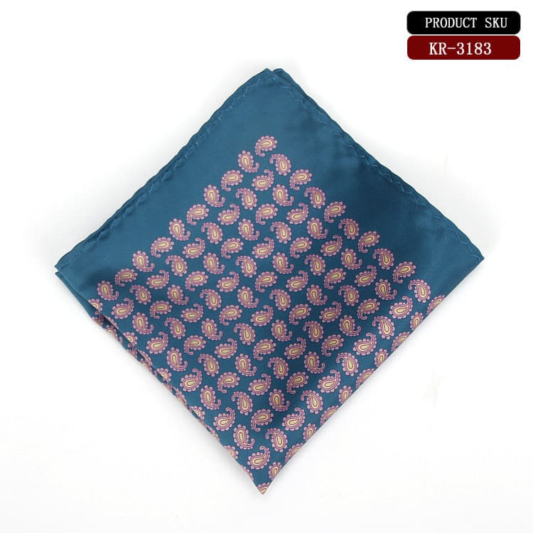 Khăn cài áo vest cho nam _Pocket square hình móc số 9