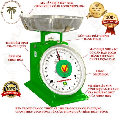 Cân 2kg, 5kg ,15kg ,30kg Nhơn Hòa Chính Hãng.
