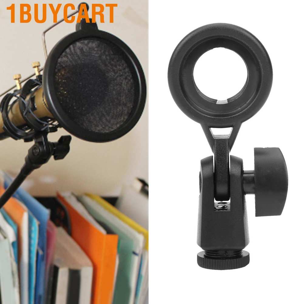 1buycart Portable Microphone Holder Anti Vibration Mount Adapter Socket Easy Install Removable for Recording Studio