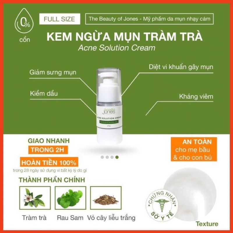 Kem Ngừa Mụn Dành Cho Mẹ Bầu The Beauty Of Jones