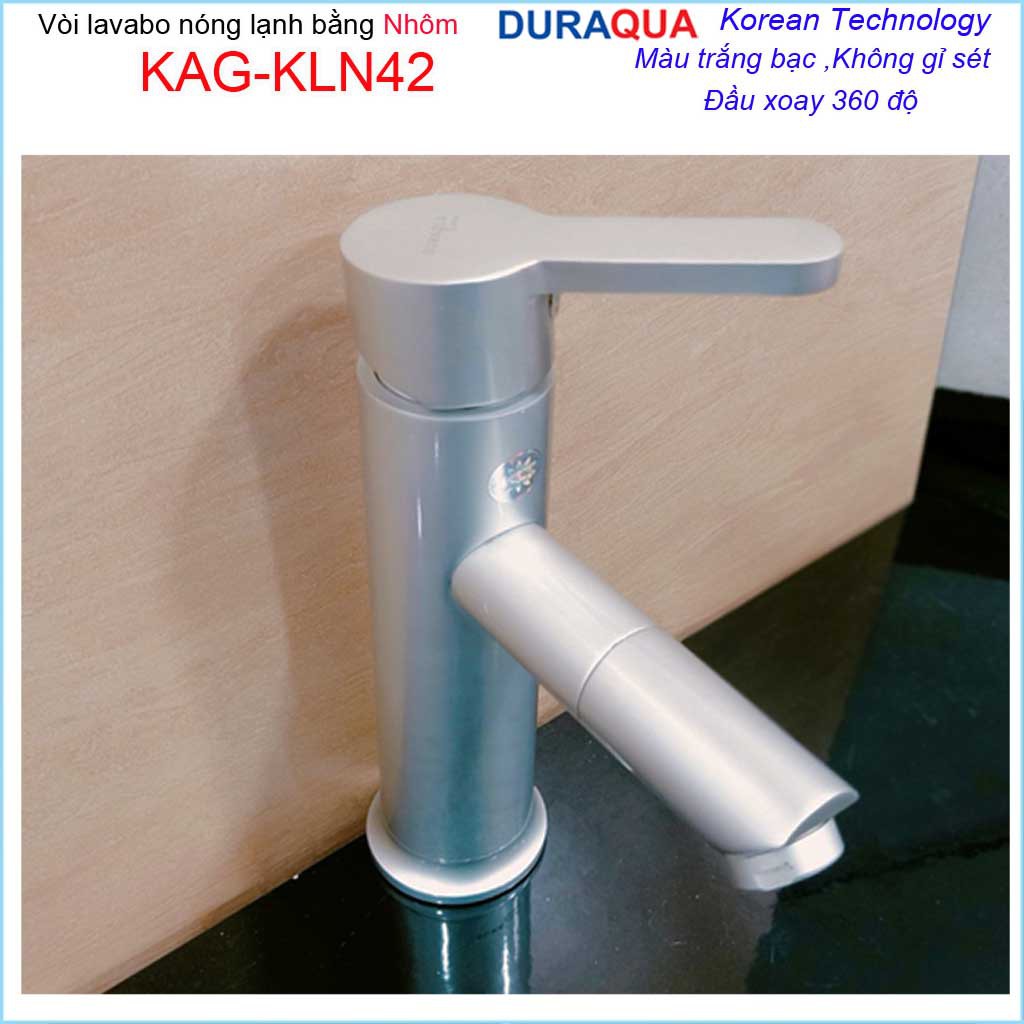 Sales 50% Vòi nhôm Duraqua Korea KAG-KLN42 , Vòi nóng lạnh nhôm cao cấp vĩnh viễn không han gỉ KAG-KLN42