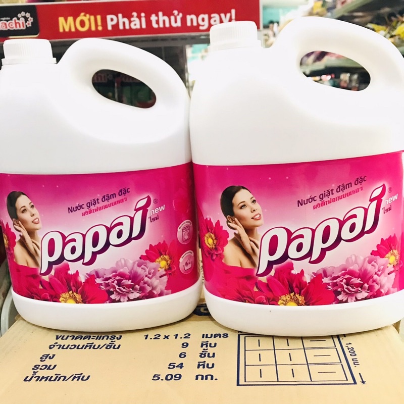 Nước giặt PAPAI 3.5L đậm đặc 6 trong 1 Thái Lan