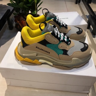 giày thể thao balen STRIP S R.E.P thường  vàng xanh |ảnh thật|