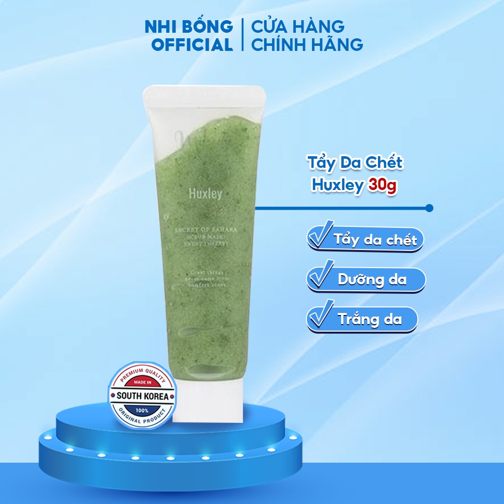 Tẩy Da Chết - Tẩy Tế Bào Chết Chiết Xuất Xương Rồng Huxley Hàn Quốc 30g [CHÍNH HÃNG HÀN QUỐC]