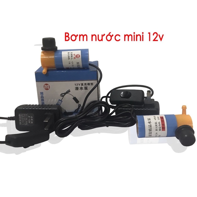 Máy bơm nước mini 12v-bơm nước cắt rãnh tường- bơm chìm bể cá - hàng chất lượng