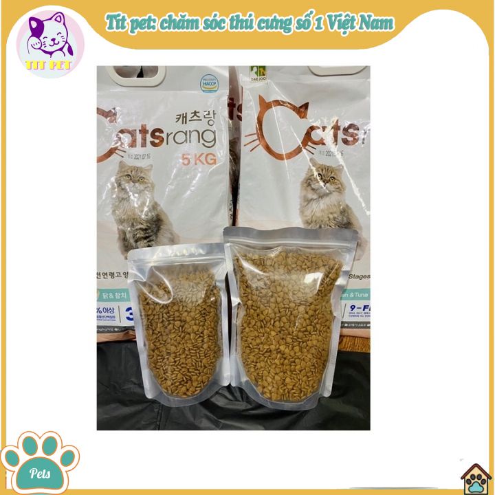 [Date mới]Thức Ăn Cho Mèo Mọi Lứa Tuổi Catsrang túi zip 1 kg