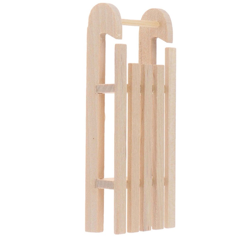 Mô Hình Giáng Sinh Bằng Gỗ Dùng Trang Trí Nhà Búp Bê