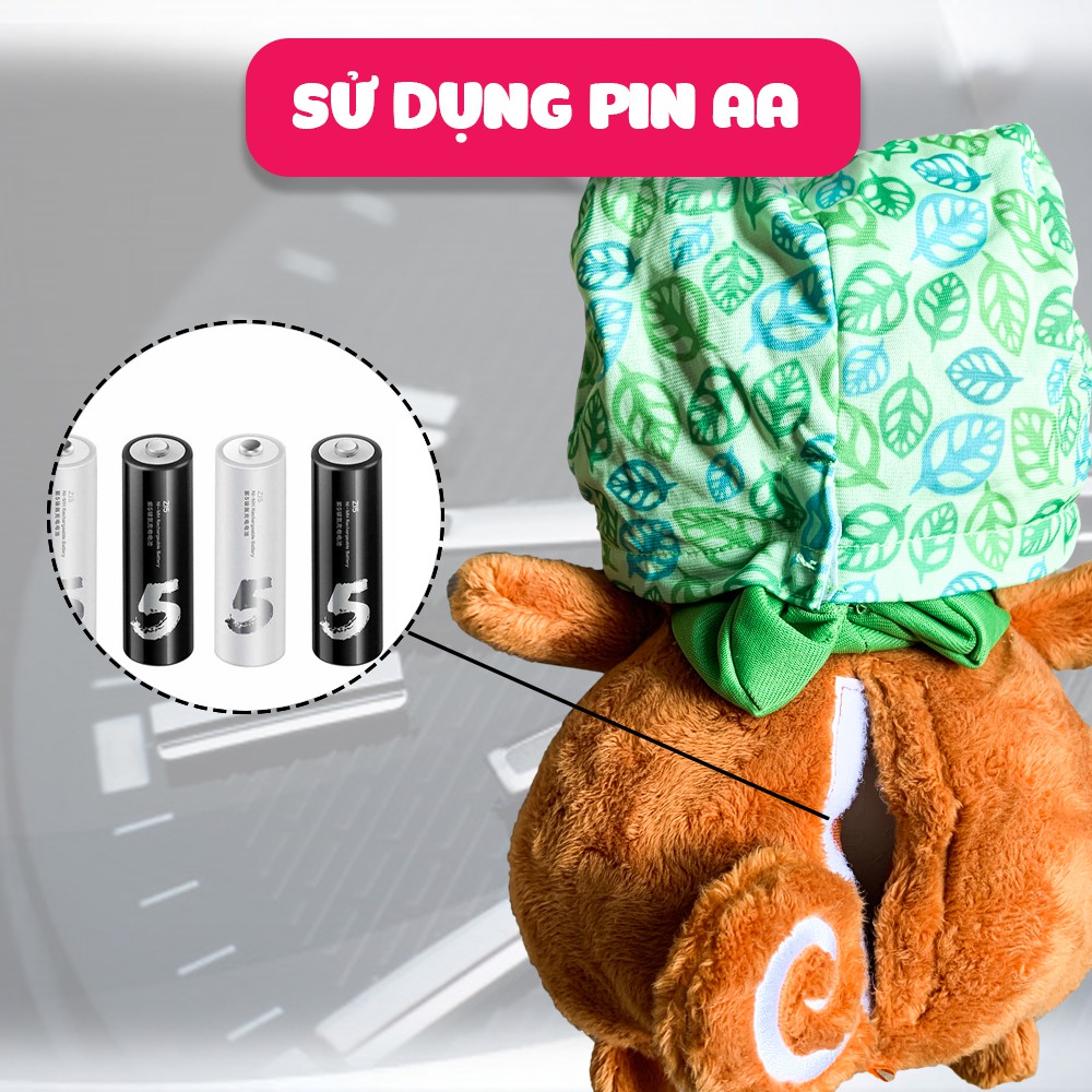 Tiếng ồn trắng cho bé - Sóc bông nhạc trắng ru ngủ cho bé sơ sinh kết hợp chiếu đèn trăng sao Winfun - 0824