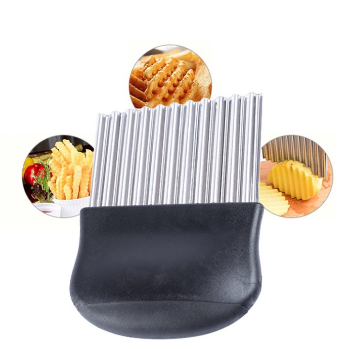 Dao cắt tỉa rau củ hình lượn sóng bằng thép không gỉ tiện lợi cho nhà bếp - T0169