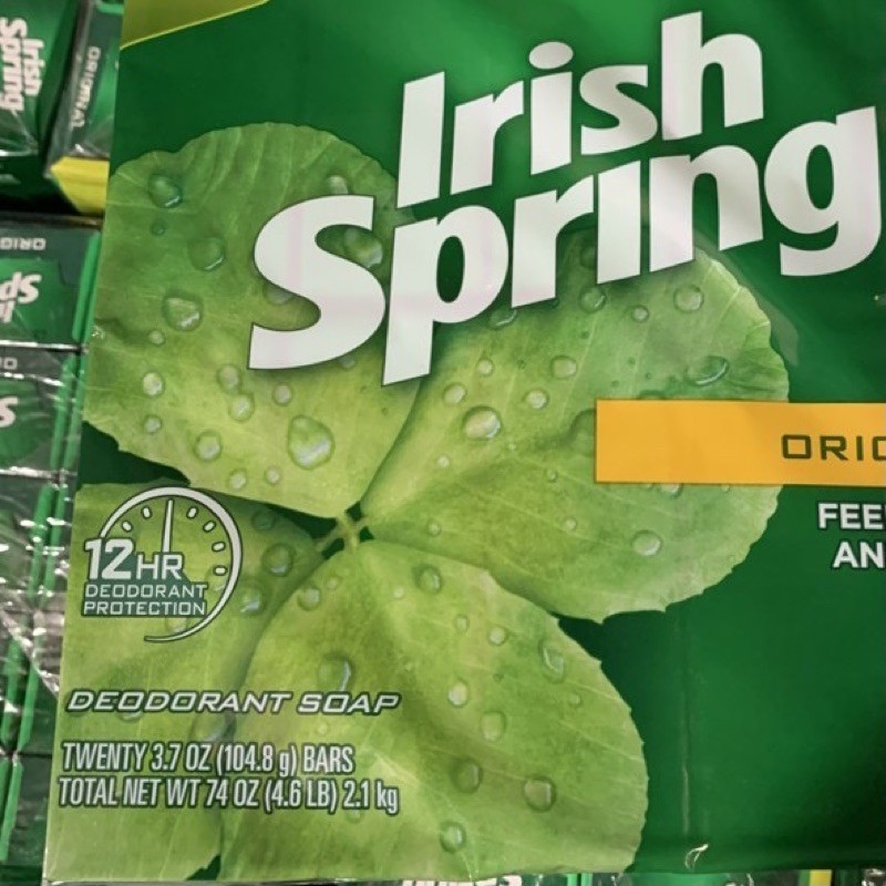 Lốc 20 cục xà bông IRISH SPRING MỸ 104.8g - date 2025 | BigBuy360 - bigbuy360.vn