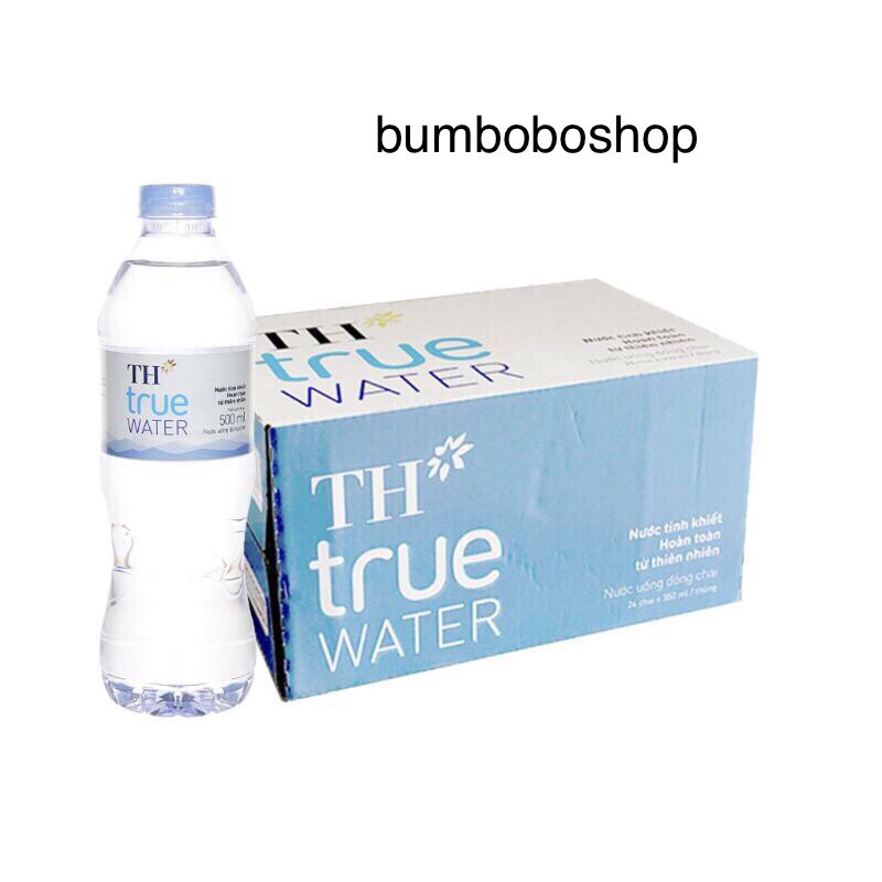 thùng 24 chai nước tinh khiết TH TRUE WATER 500ml chai