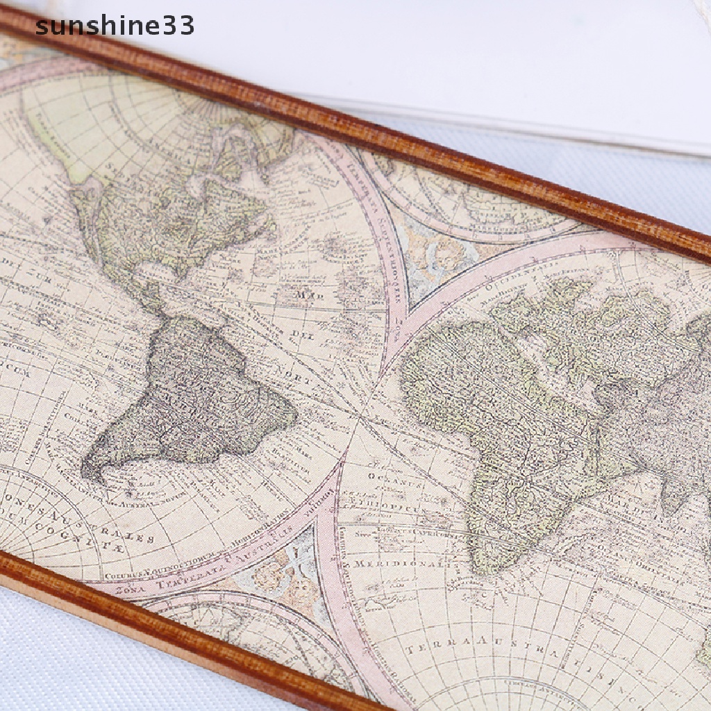 SU 1:12 Dollhouse miniature map living room decoration accessories n