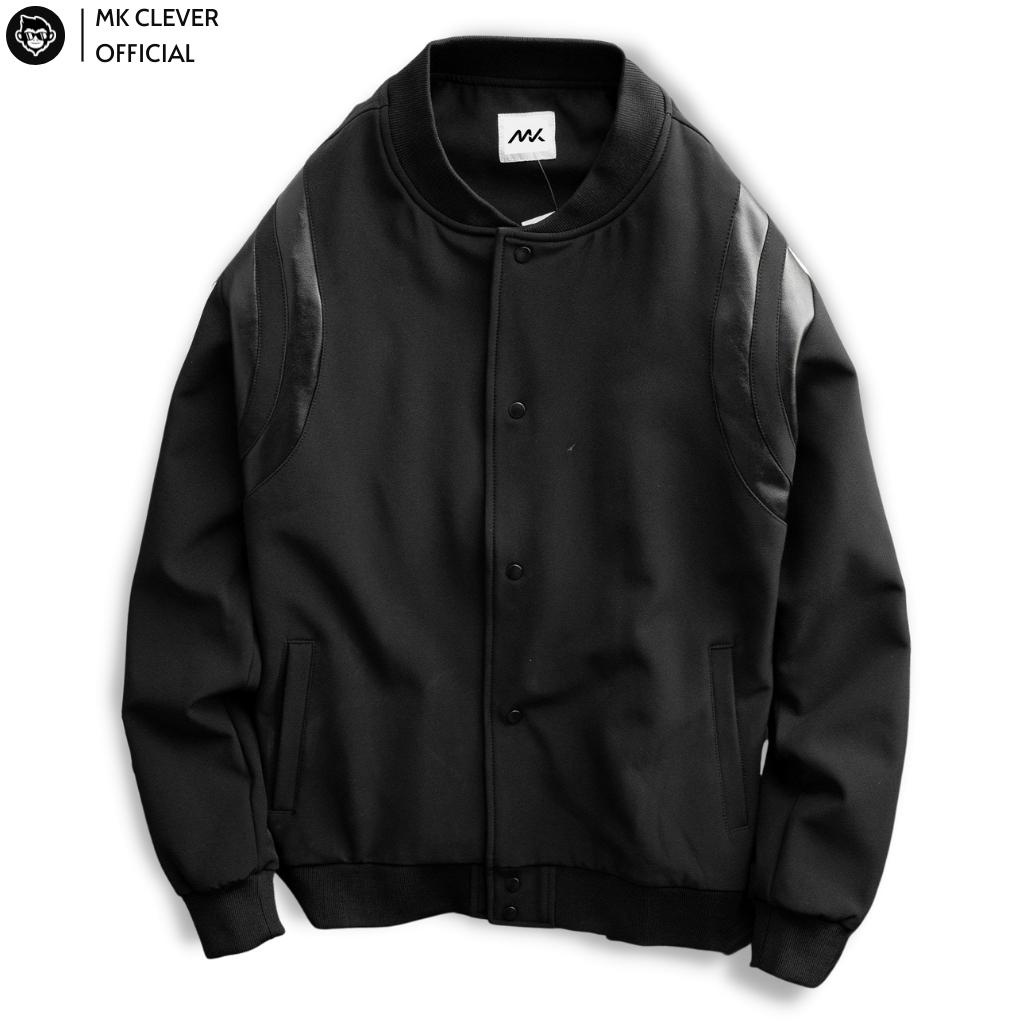 Áo Khoác Bomber Nam Tedy MK CLEVER Chất Liệu Sopsel Siêu Đỉnh - Phần Nách Là Da Dư Xịn Không Bong Nổ