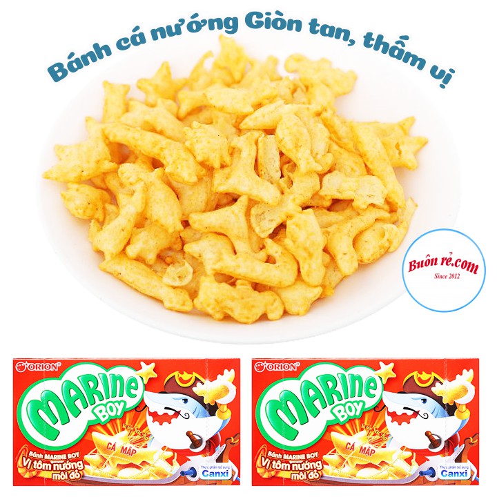 Bánh cá Marine Boy Orion (hộp 35g) Bổ sung canxi – bim bim cá giòn tan – đồ ăn vặt siêu ngon Buôn Rẻ - 01199