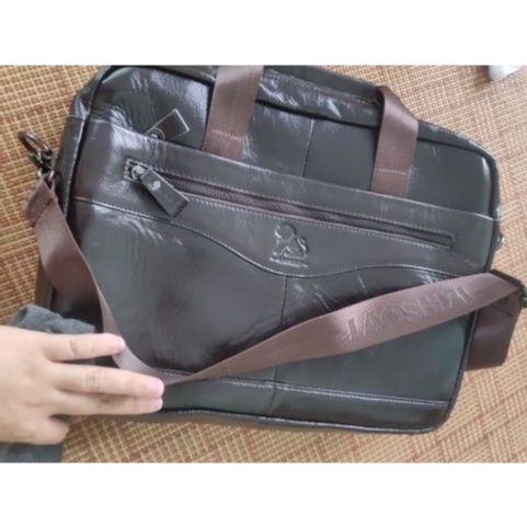 Túi Laptop Công Sở Da Bò Thật Bảo Hành 12 Tháng Cặp Laptop 15,6 Inch Đi Làm Túi Quai Xách Laptop Tuxa