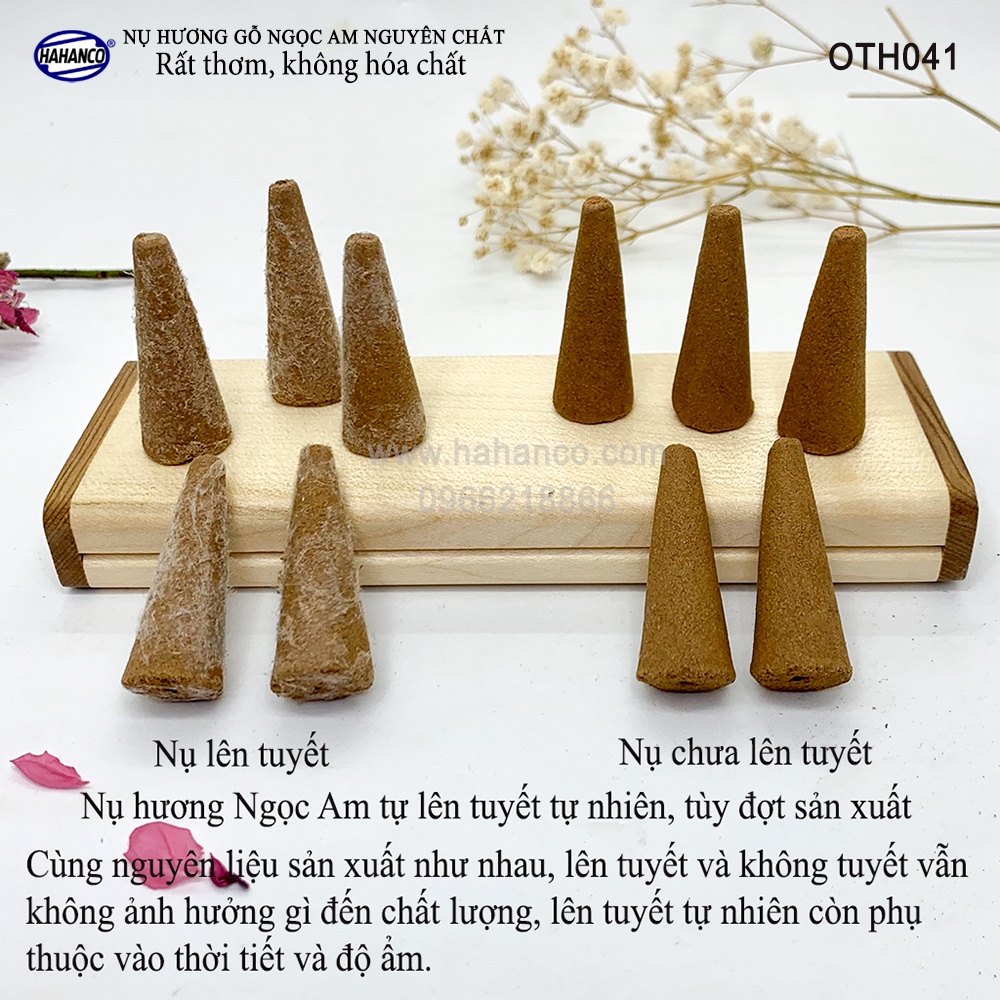 Nhang nụ siêu sạch gỗ Ngọc Am lên tuyết - thơm lan tỏa /Xông trầm phong thủy - OTH041