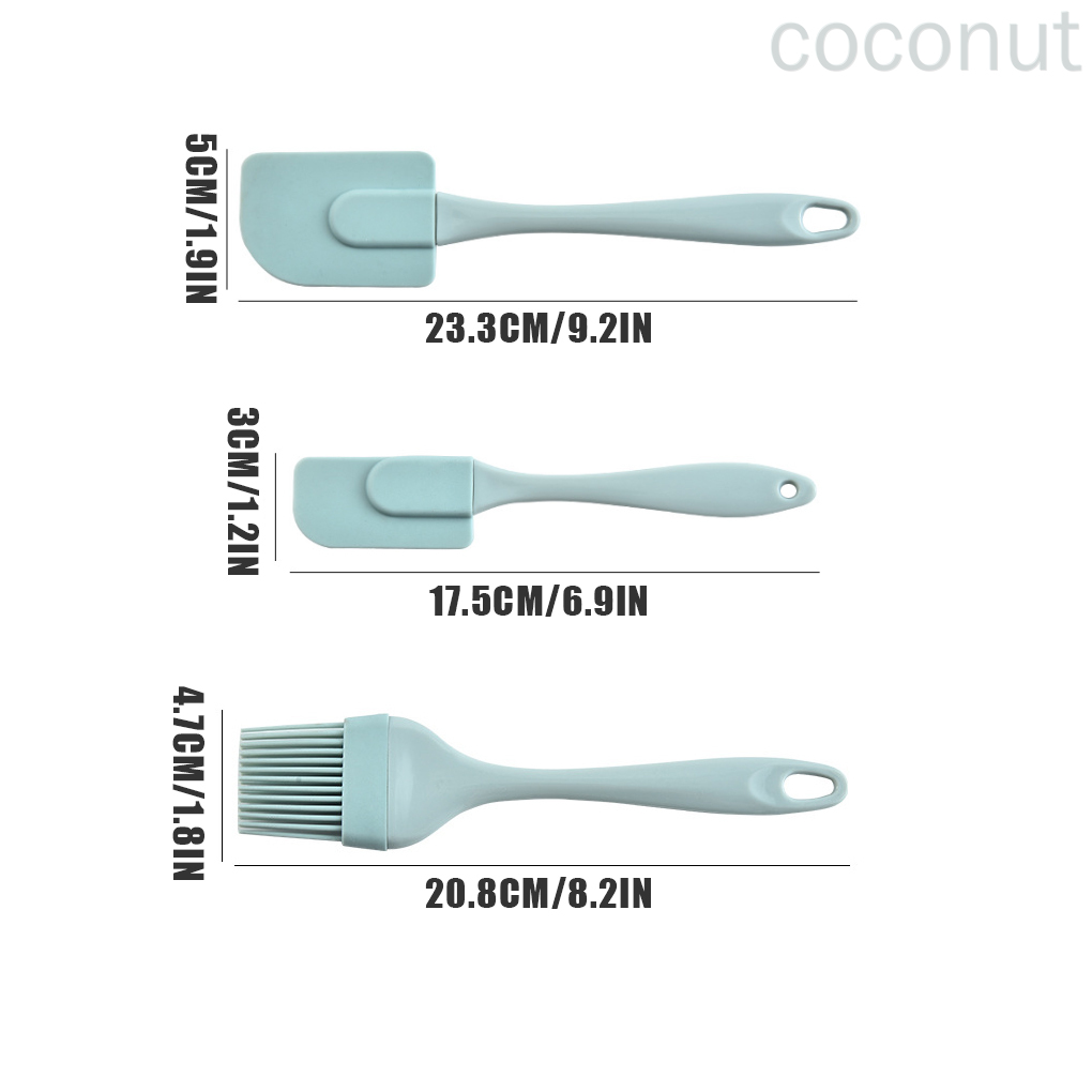 Set 3 Cọ Silicon Phết Dầu Làm Bánh Tiện Dụng